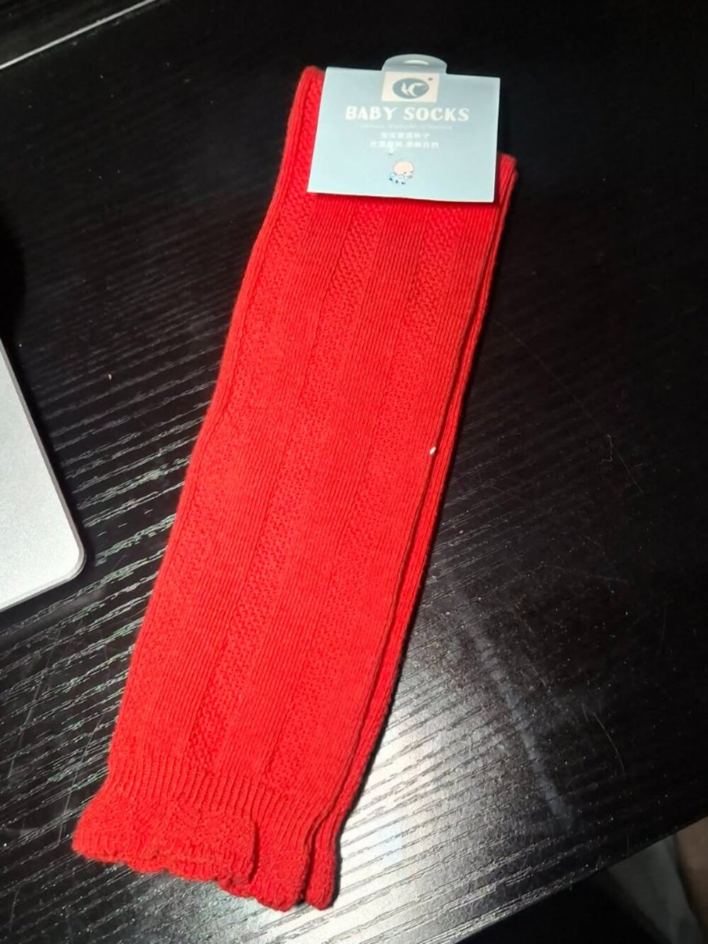 NWT Baby Girls Red Orange Knee High Socks 6-12M / 6-24M BabyGirlRibbedSocks